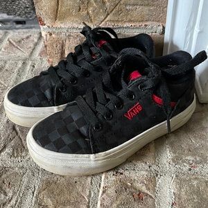 Youth Red and Black Vans